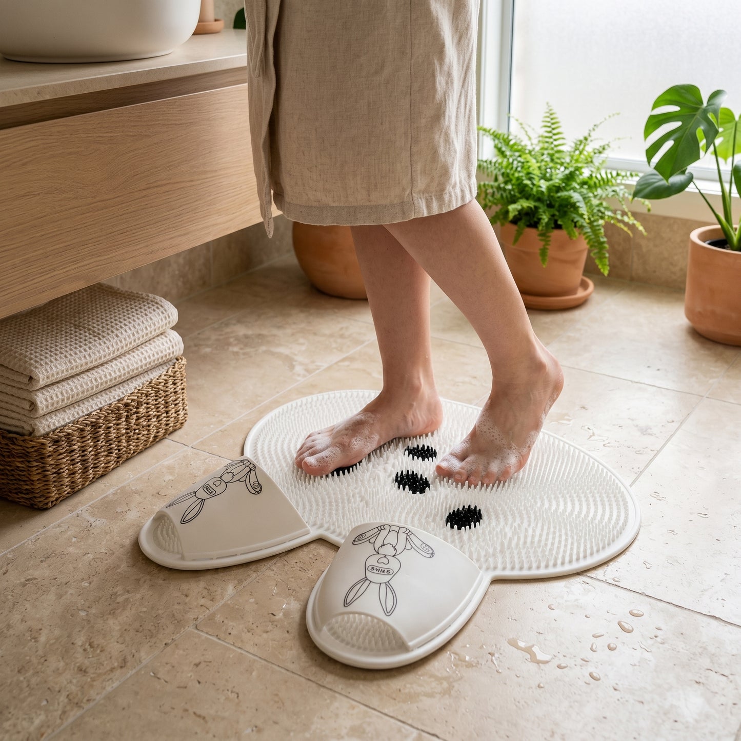 Silicone Foot Scrubber Mat