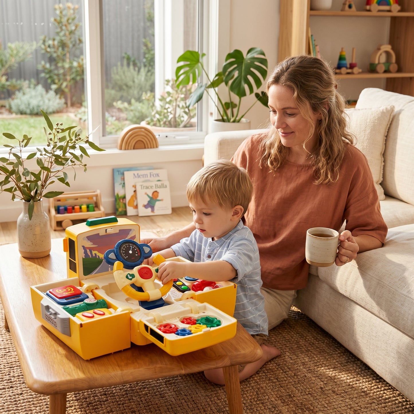 Interactive School Bus Driving Toy