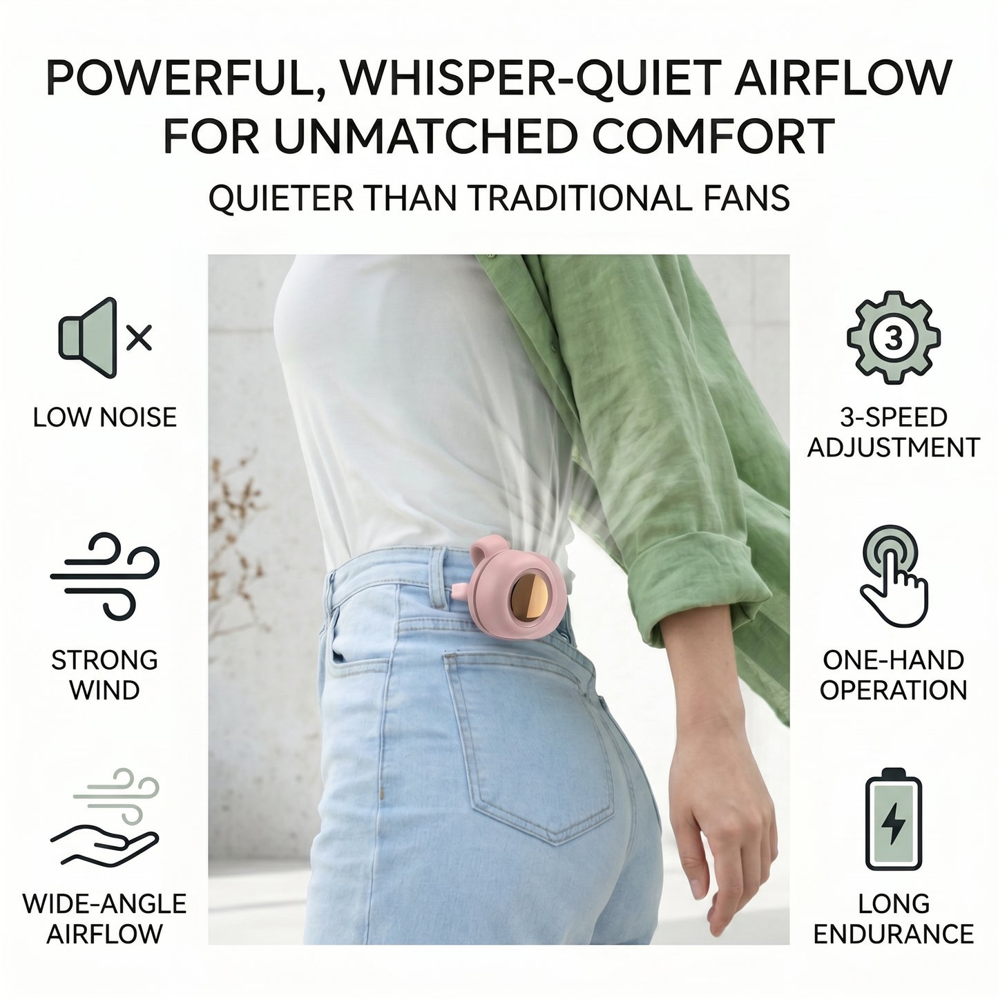 Rechargeable Clip Fan