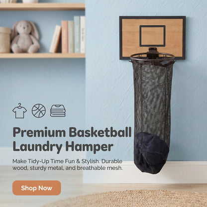 Basketball Hoop Laundry Hamper