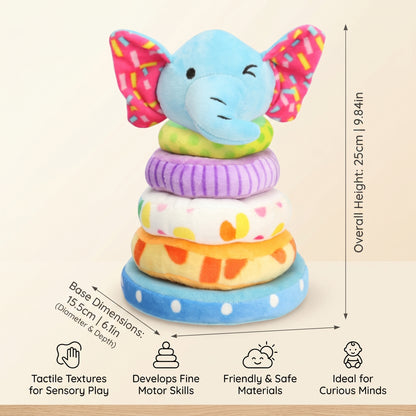 Rainbow Stacking Plush Toy