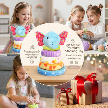 Rainbow Stacking Plush Toy