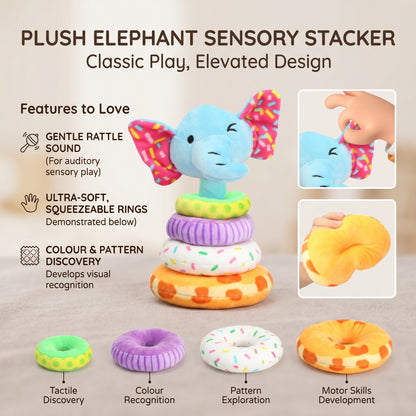Rainbow Stacking Plush Toy