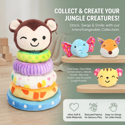 Rainbow Stacking Plush Toy
