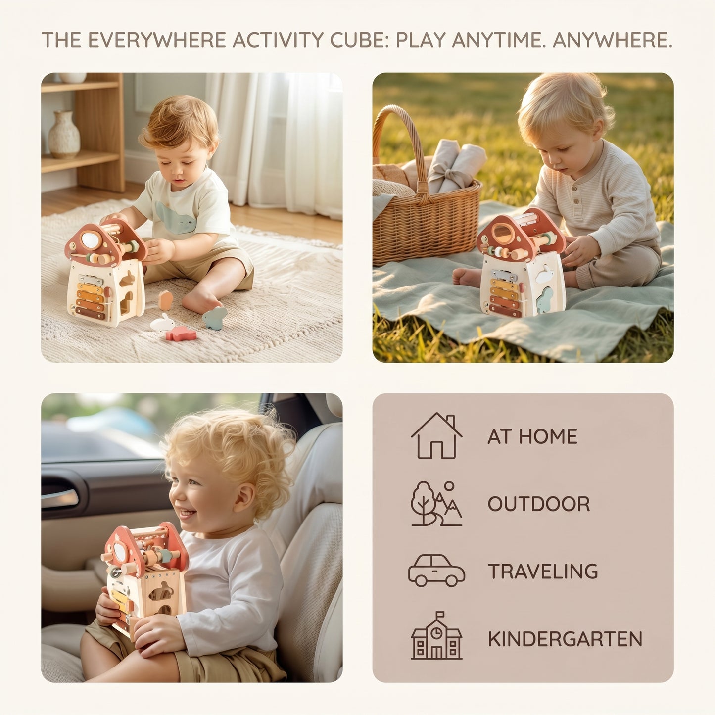 Montessori Busy Mushroom House