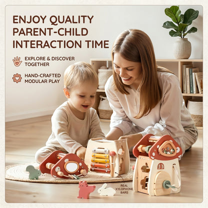 Montessori Busy Mushroom House