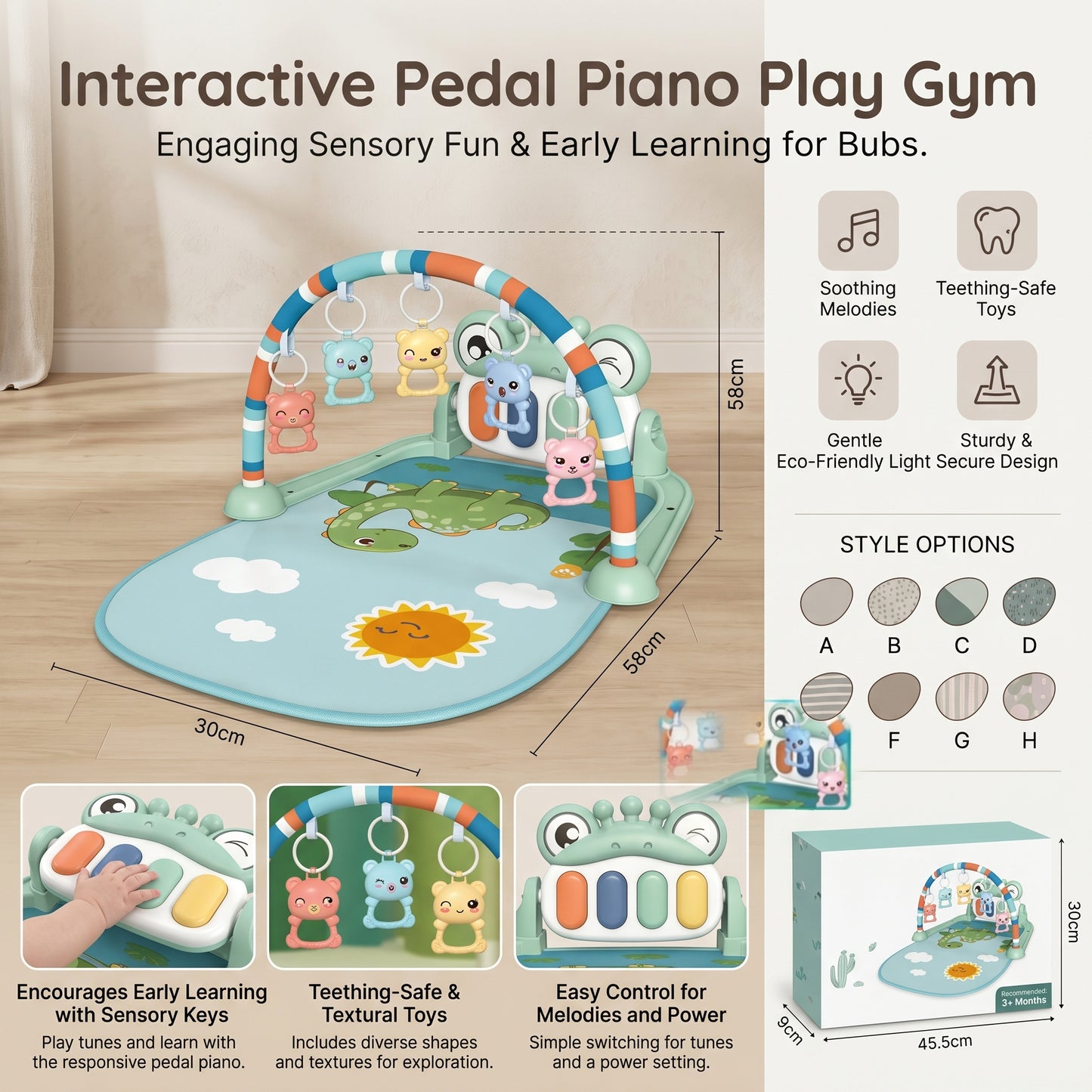 Baby Piano Play Gym