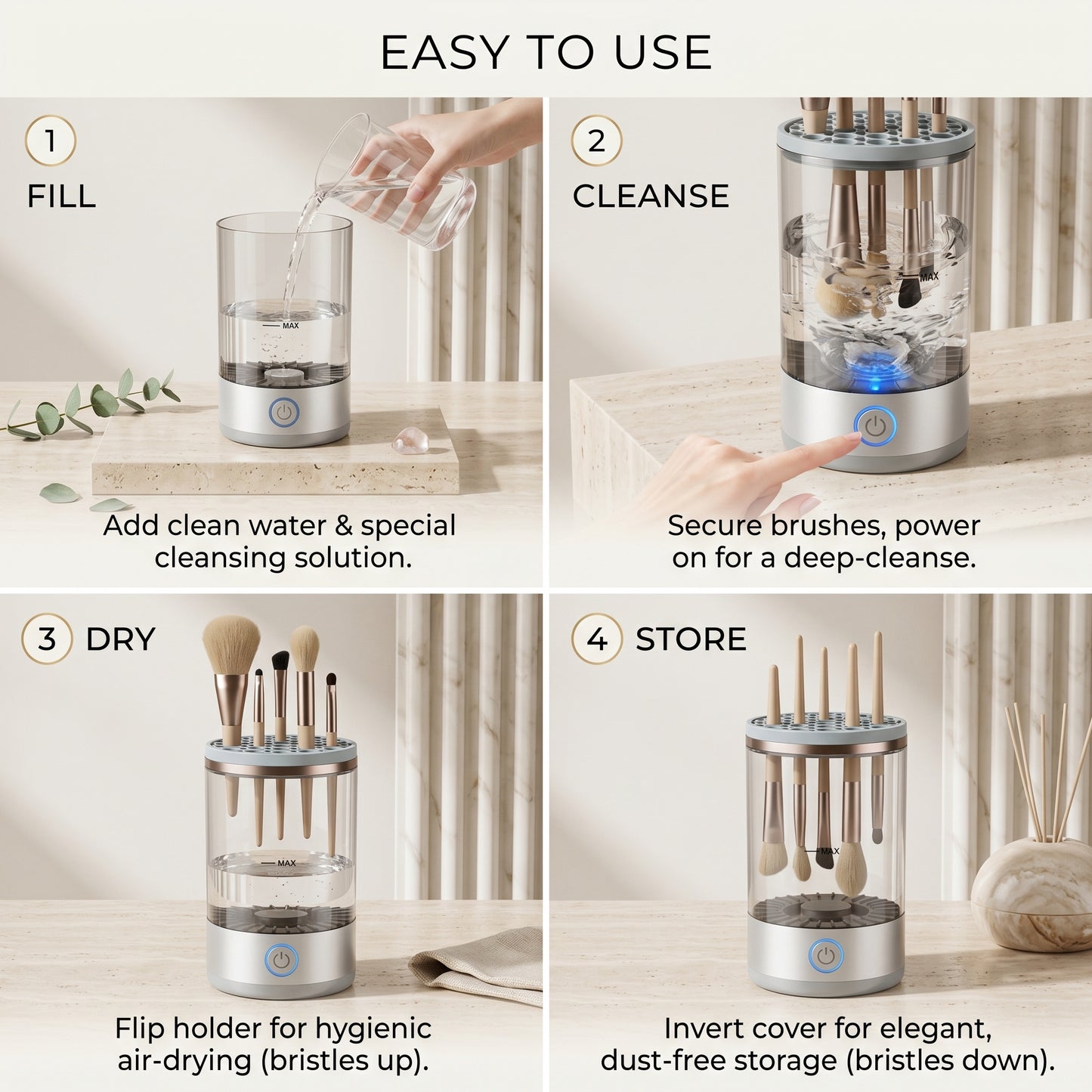 Electric Makeup Brush Cleaner