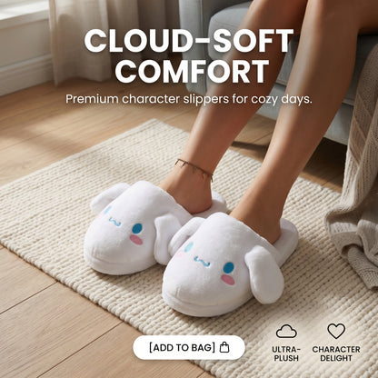 Moving Ear Bunny Slippers