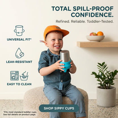 Spillproof Silicone Sippy Cup Lids 3 Pack
