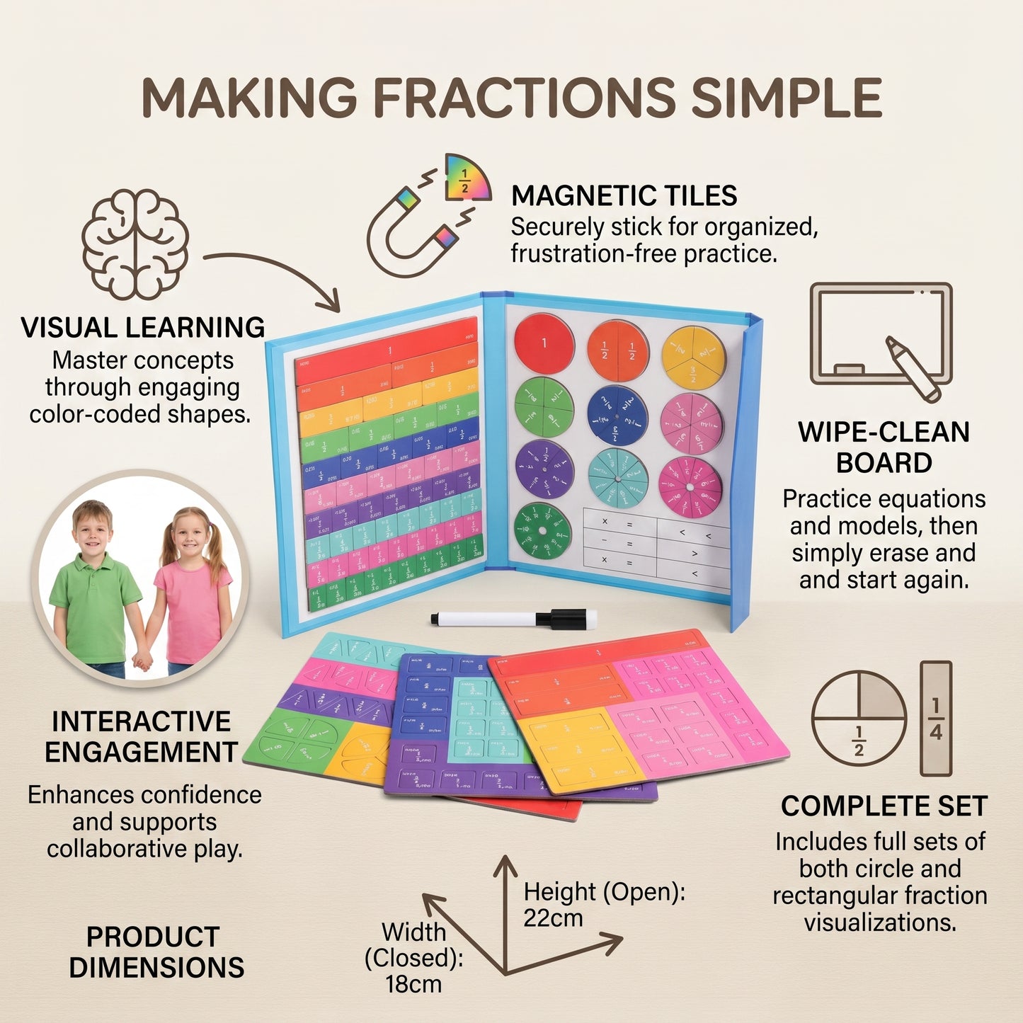 Montessori Fraction Puzzle