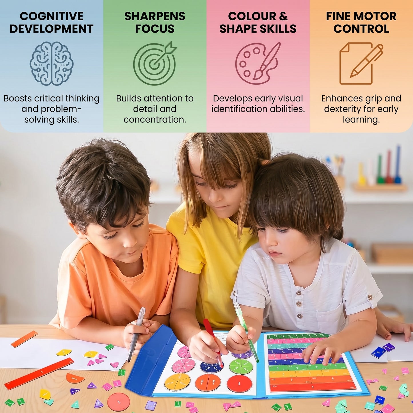 Montessori Fraction Puzzle