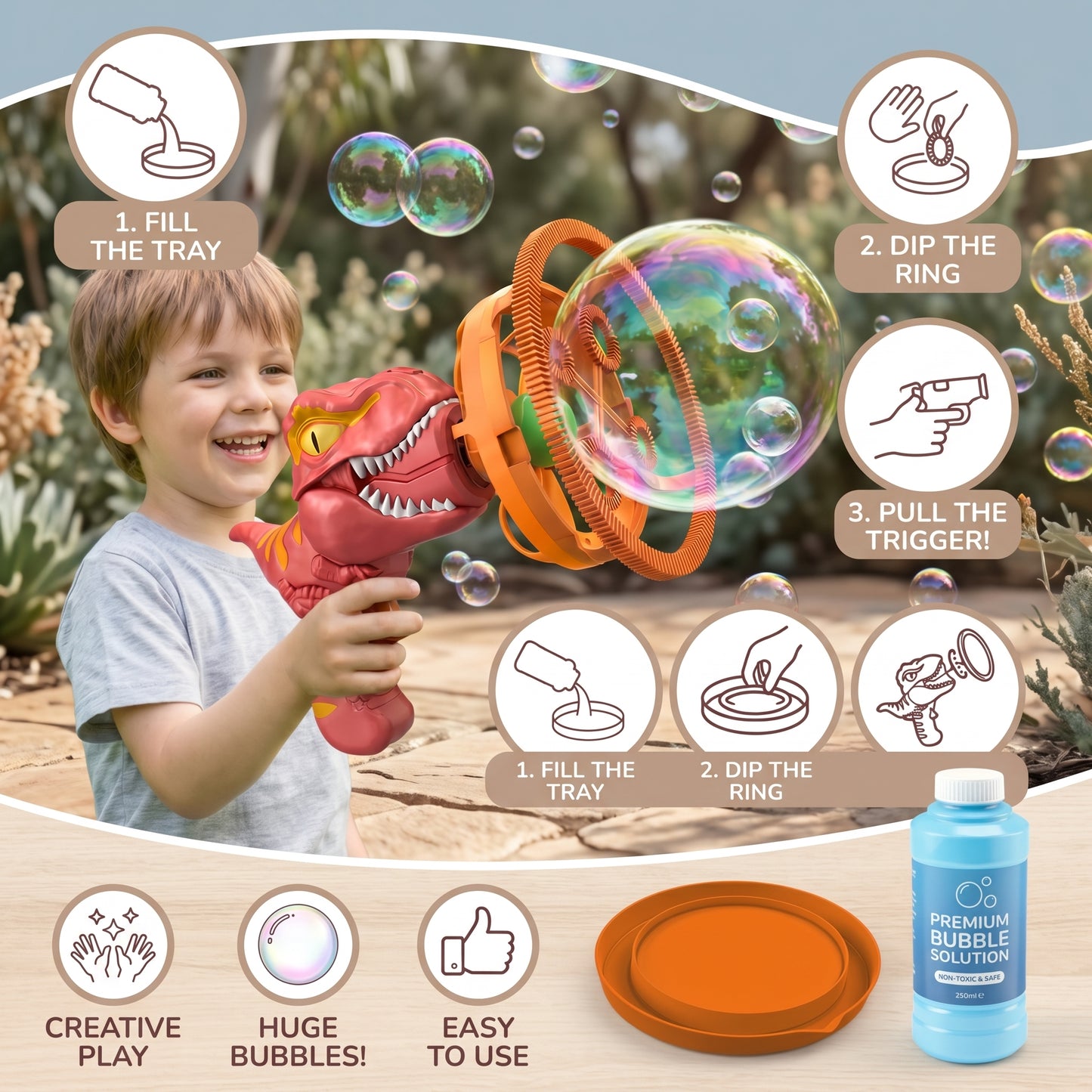 Dinosaur Bubble Blaster