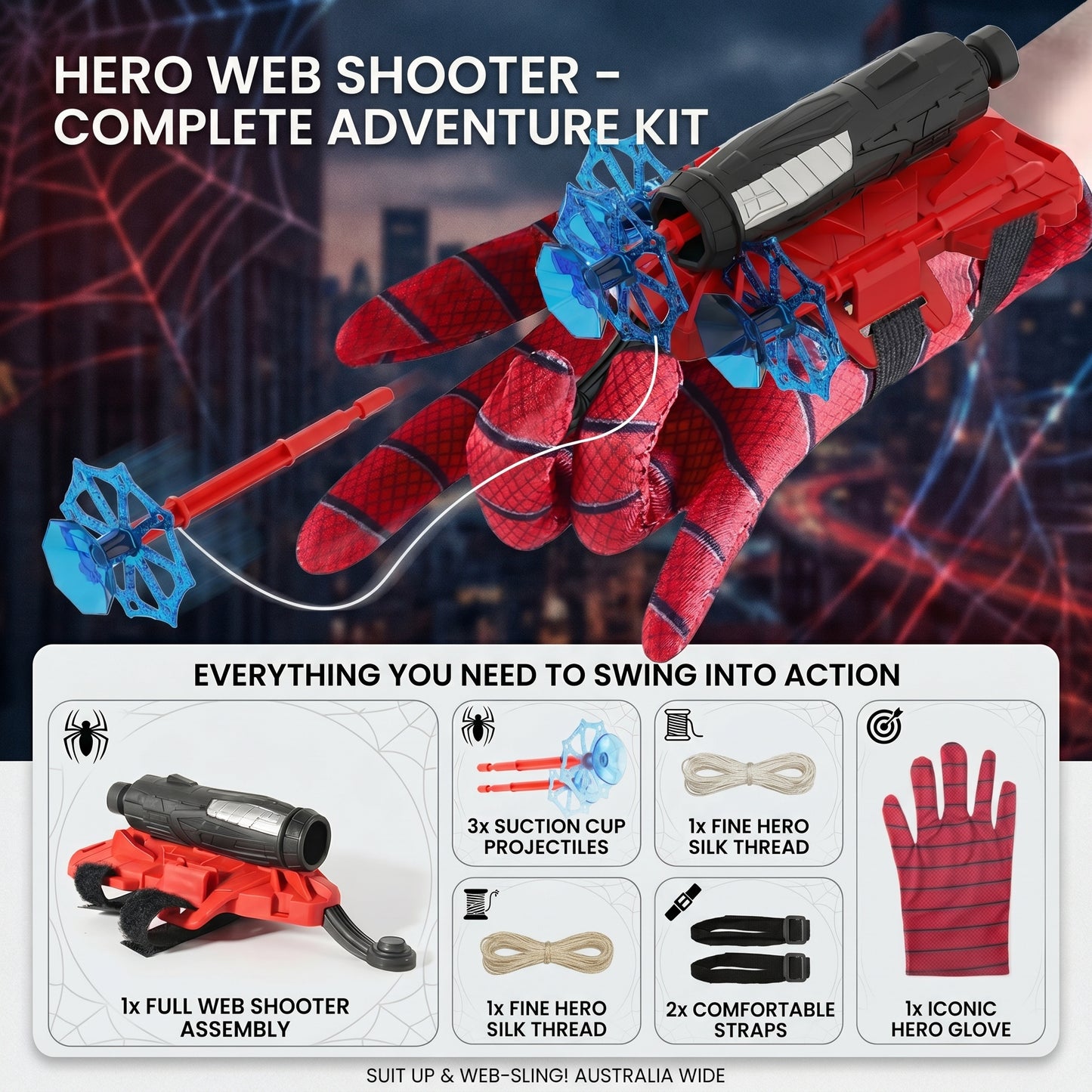 Spider Hero Bow and Arrow Set