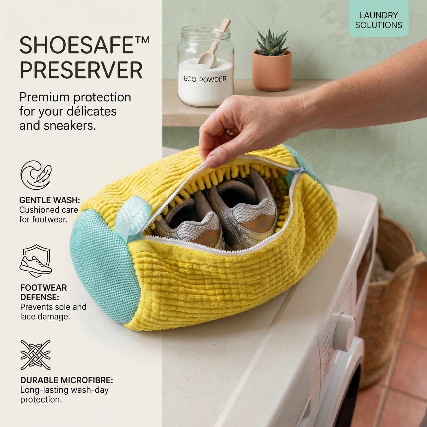 Chenille Shoe Washing Bags