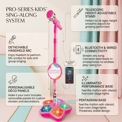 Kids Karaoke Microphone with Stand