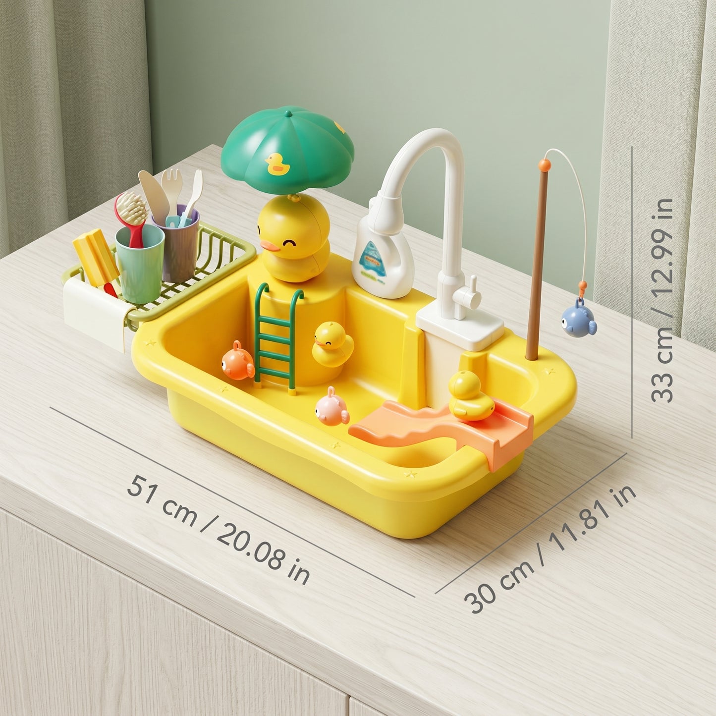 Kids Kitchen Sink Play Set
