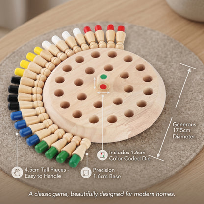 Wooden Memory Chess Game