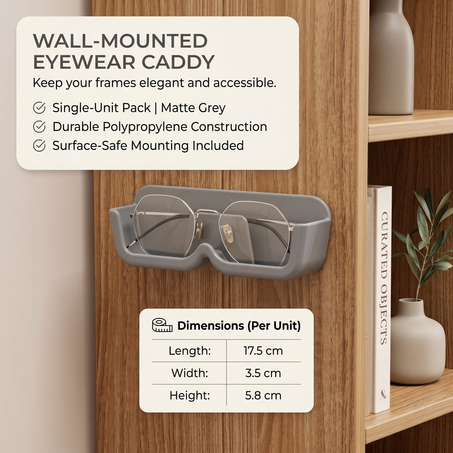Wall Mounted Glasses Holder