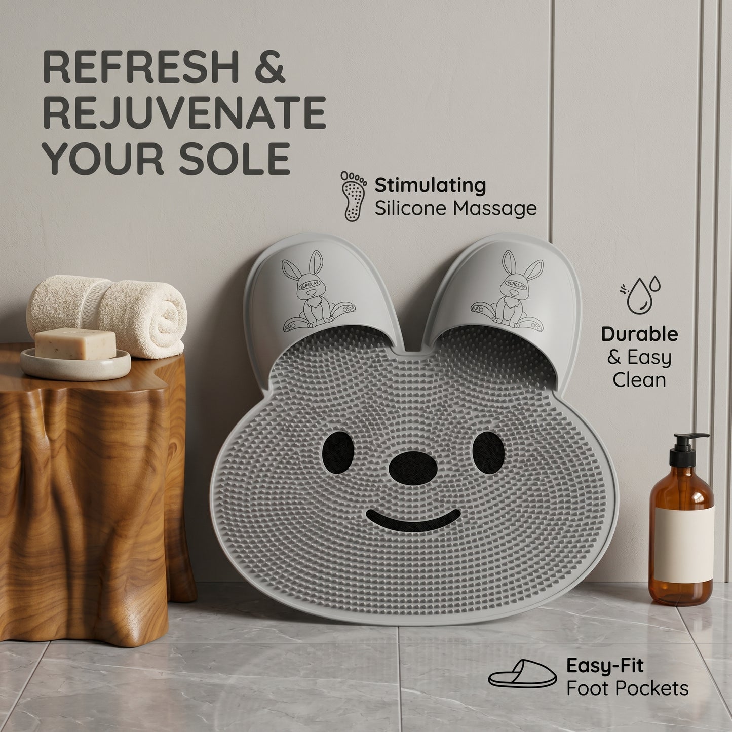 Silicone Foot Scrubber Mat