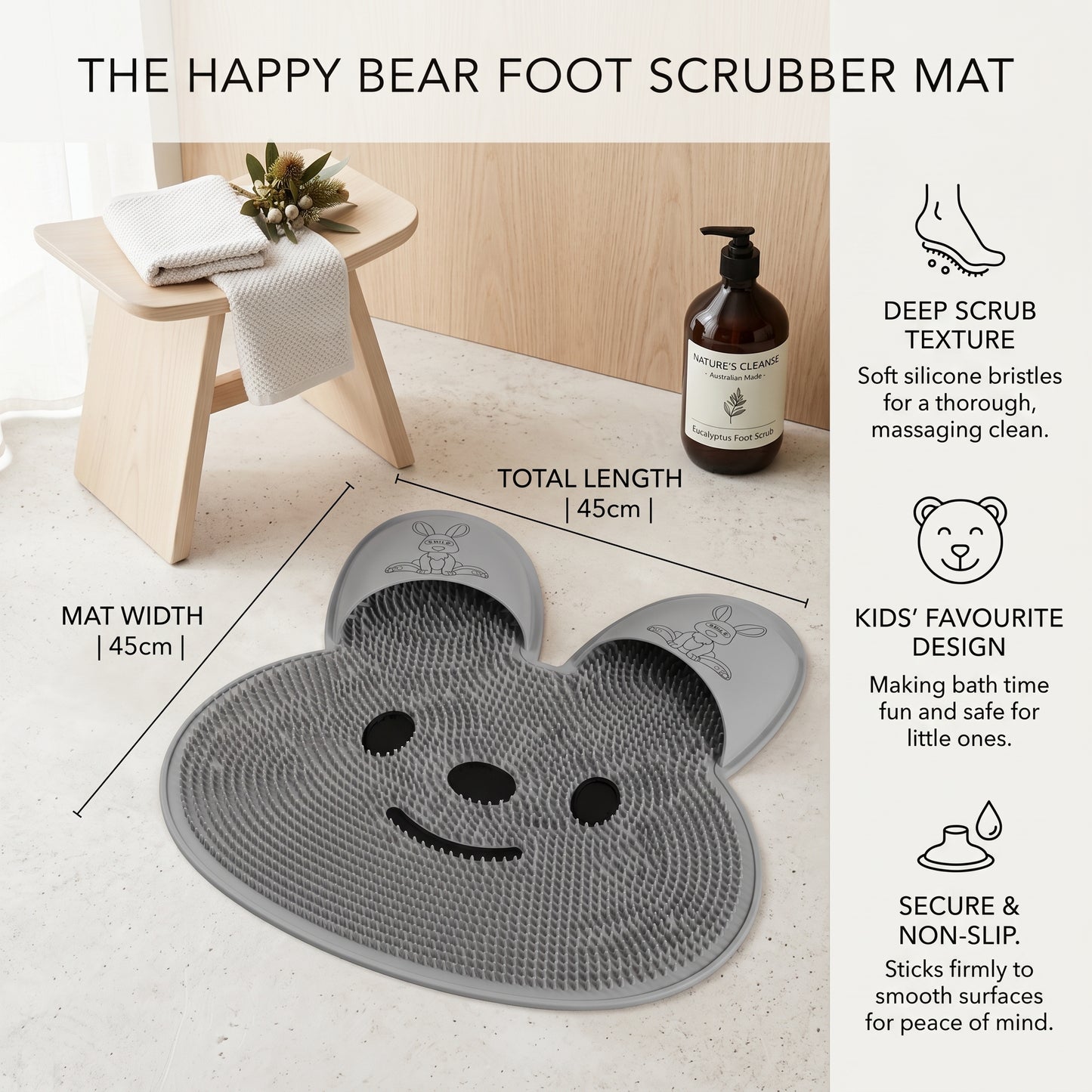 Silicone Foot Scrubber Mat