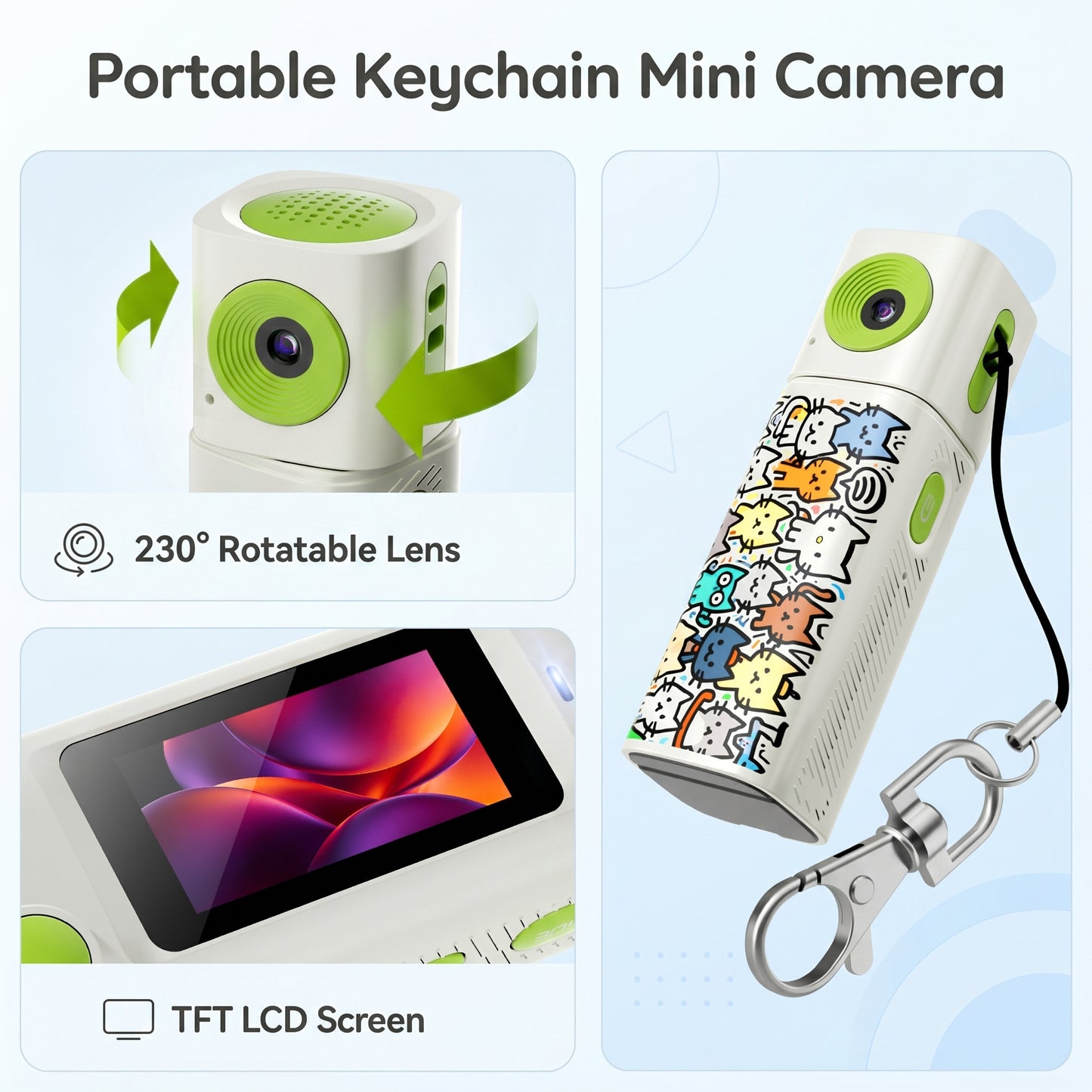 Portable Mini Digital Camera Kids 2K