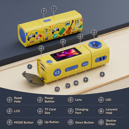 Portable Mini Digital Camera Kids 2K