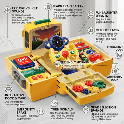 Interactive School Bus Driving Toy