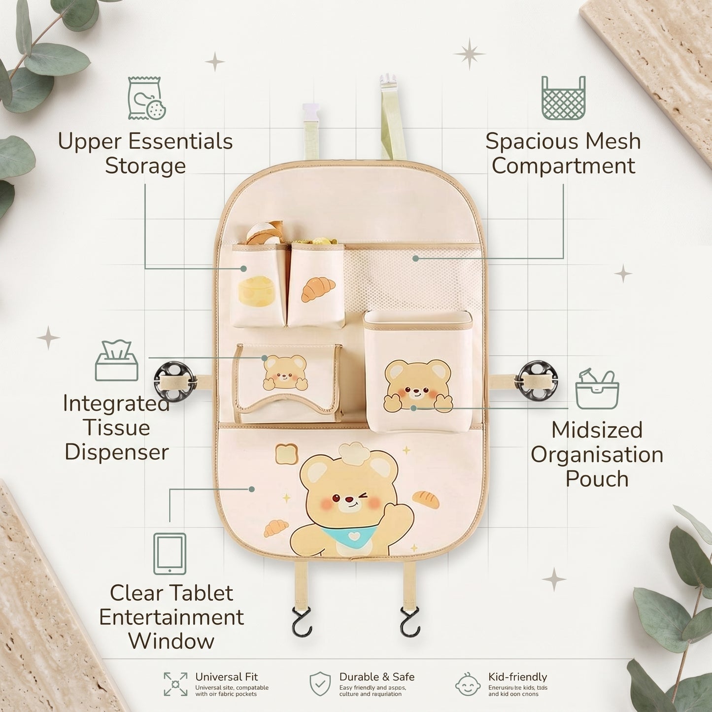 Kids Car Seat Organiser