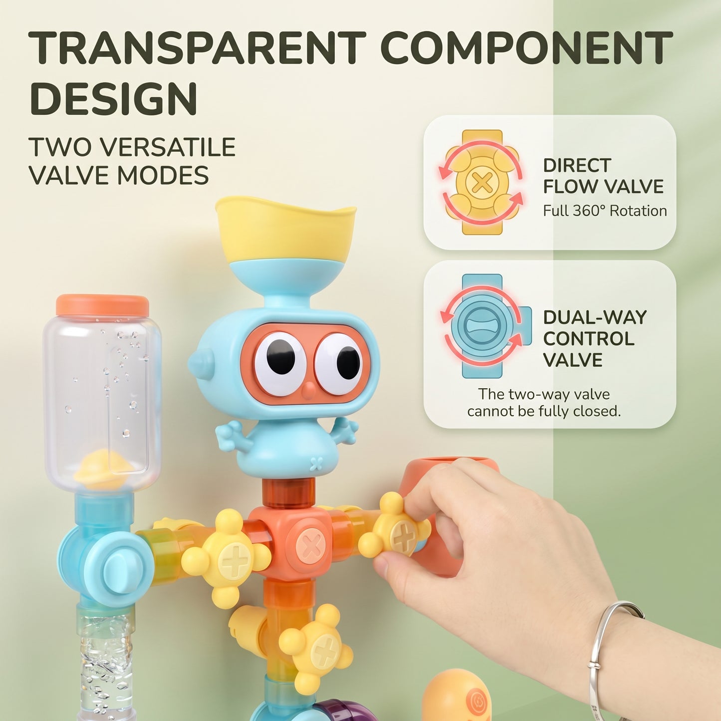DIY Bath Water Pipe Toy Set