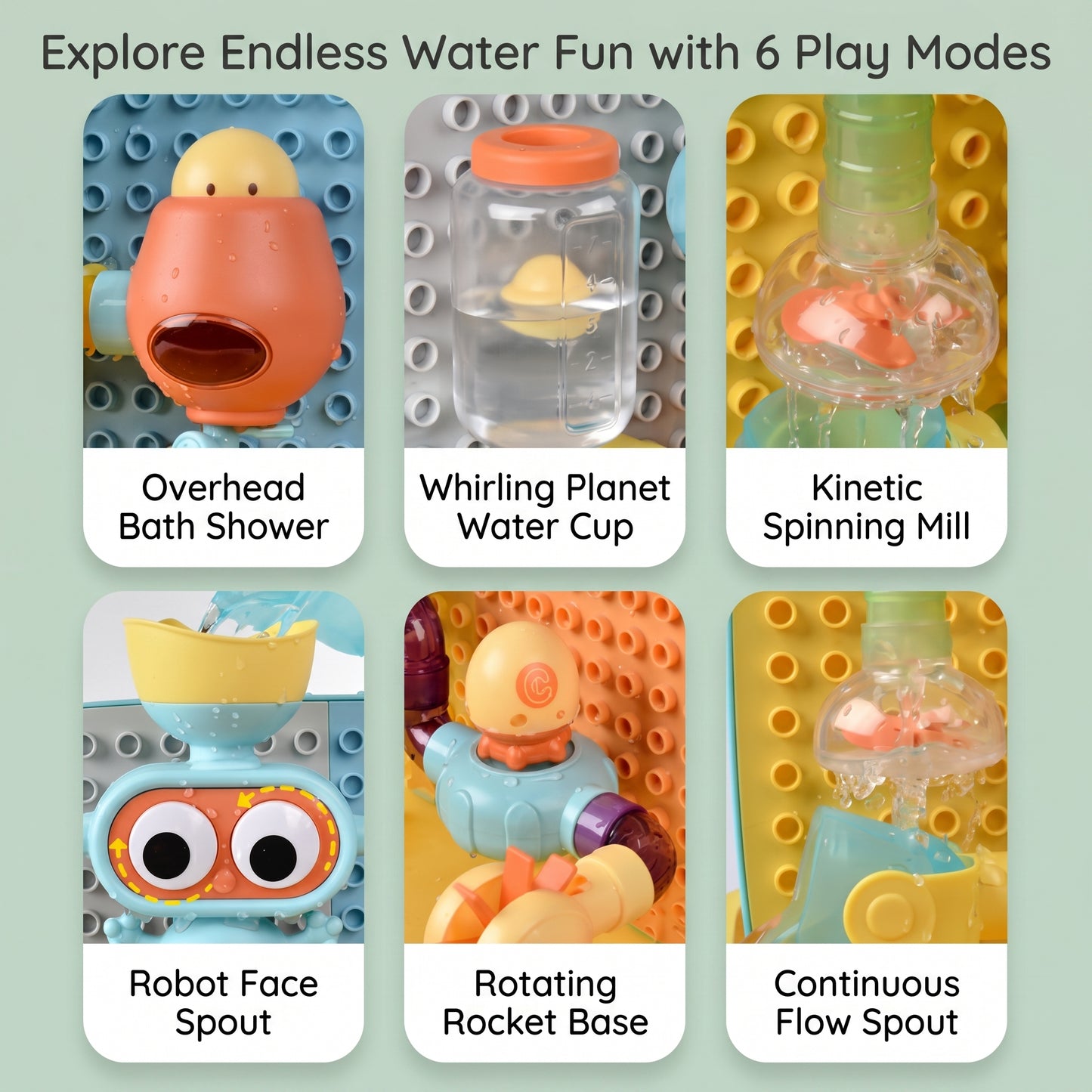 DIY Bath Water Pipe Toy Set