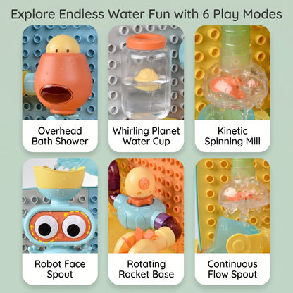 DIY Bath Water Pipe Toy Set