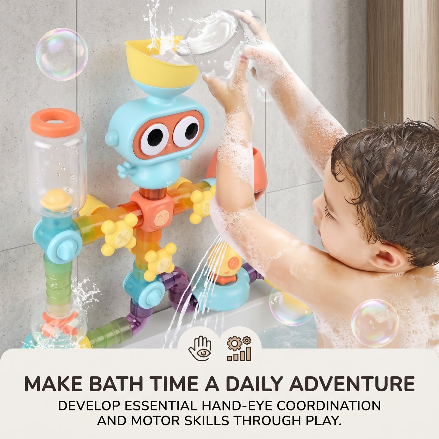 DIY Bath Water Pipe Toy Set
