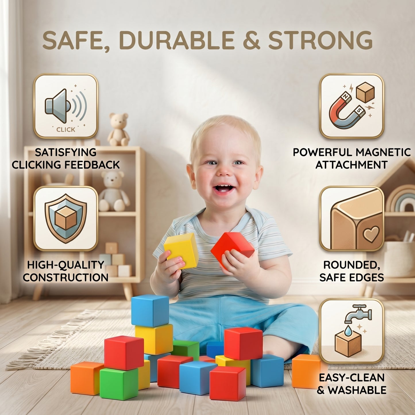 XL Magnetic Building Blocks 5cm