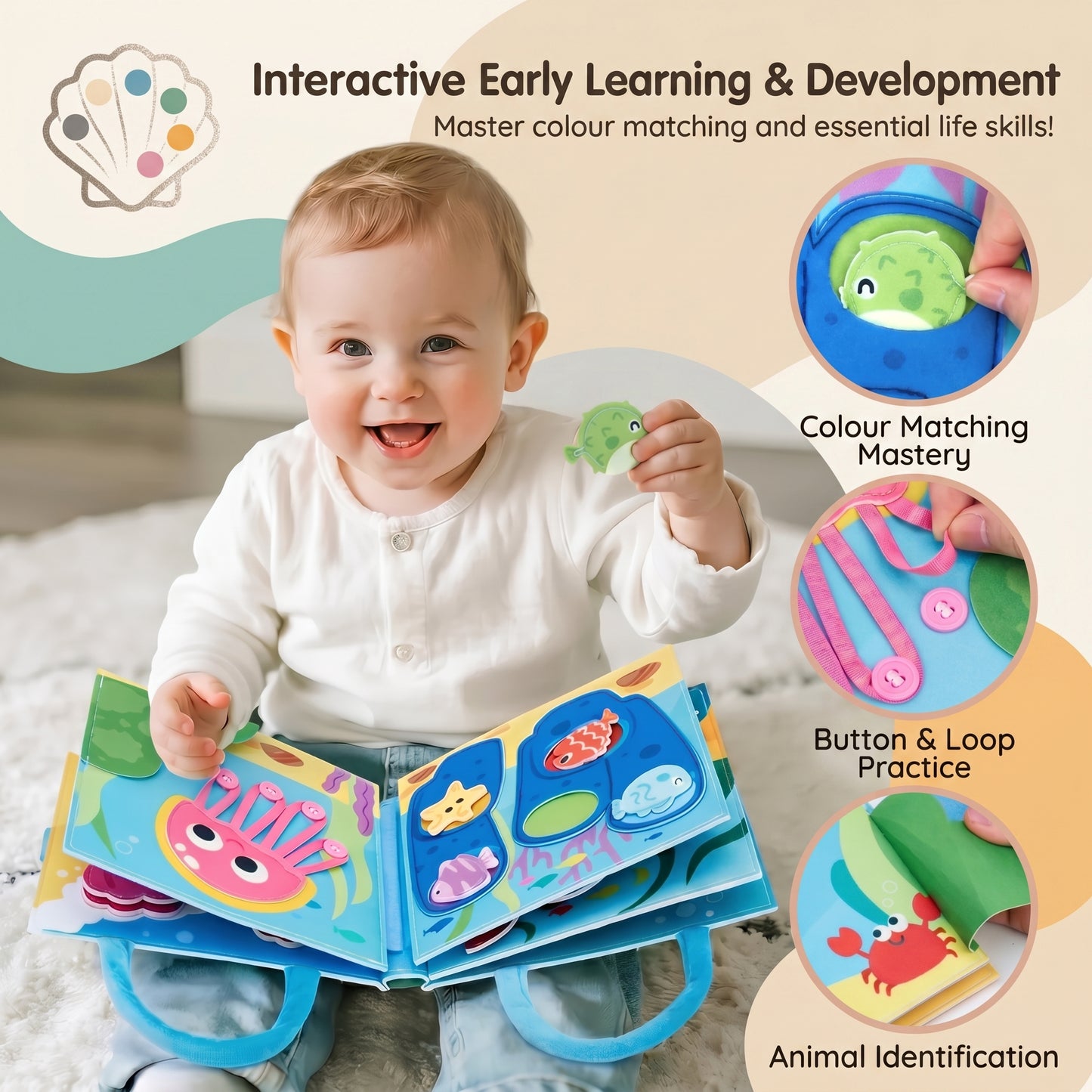 Ocean Adventure Busy Book for Toddlers
