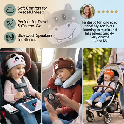 Kids 2-in-1 Bluetooth Sleep Headband – Wireless Music Headband for Travel & Sleep