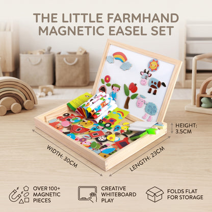 Montessori 2-in-1 Magnetic Drawing Board for Kids