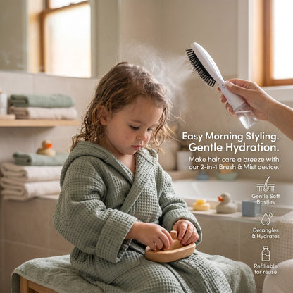 Kids Spray Hair Brush for Easy Detangling