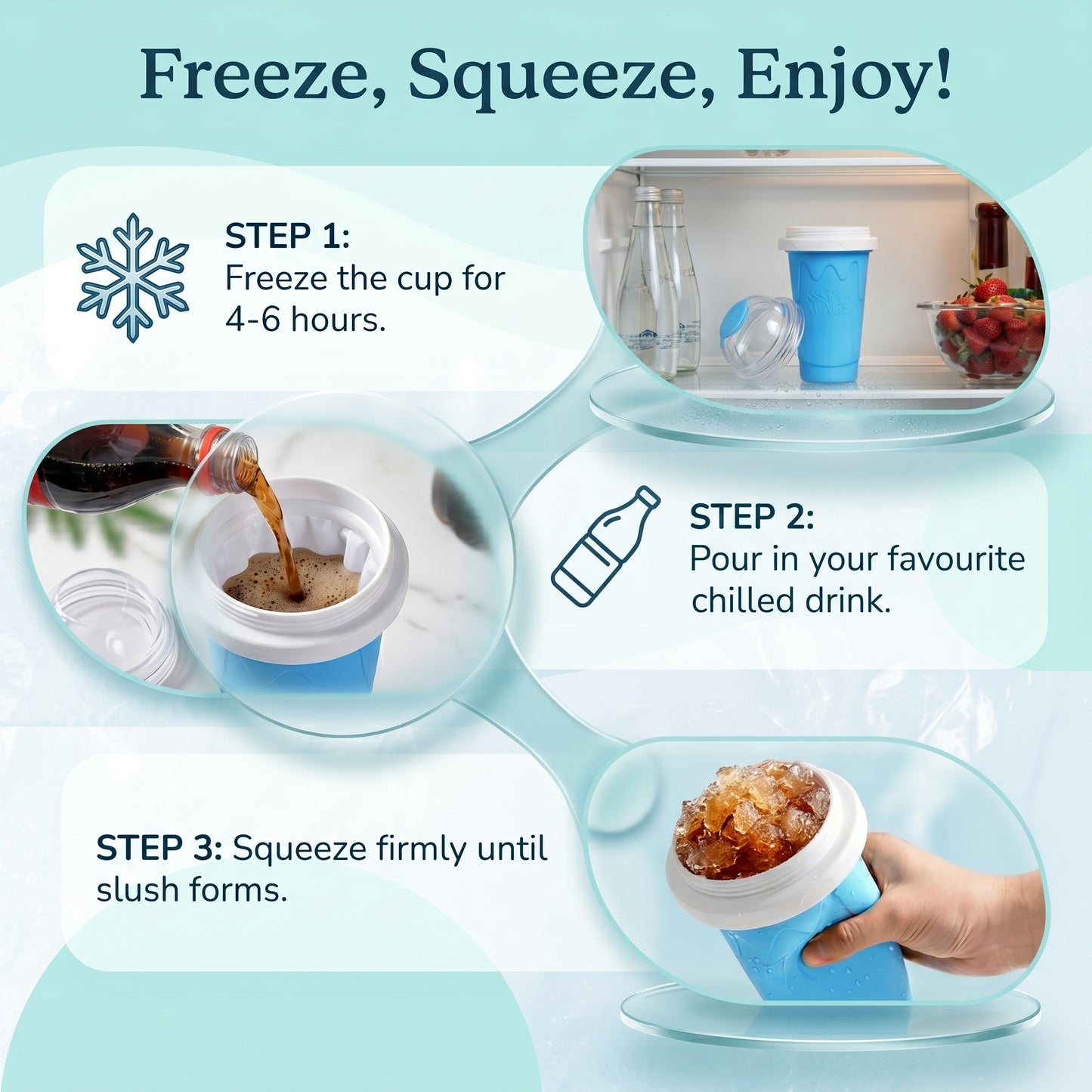 Freeze & Squeeze Homemade Slushy Cup