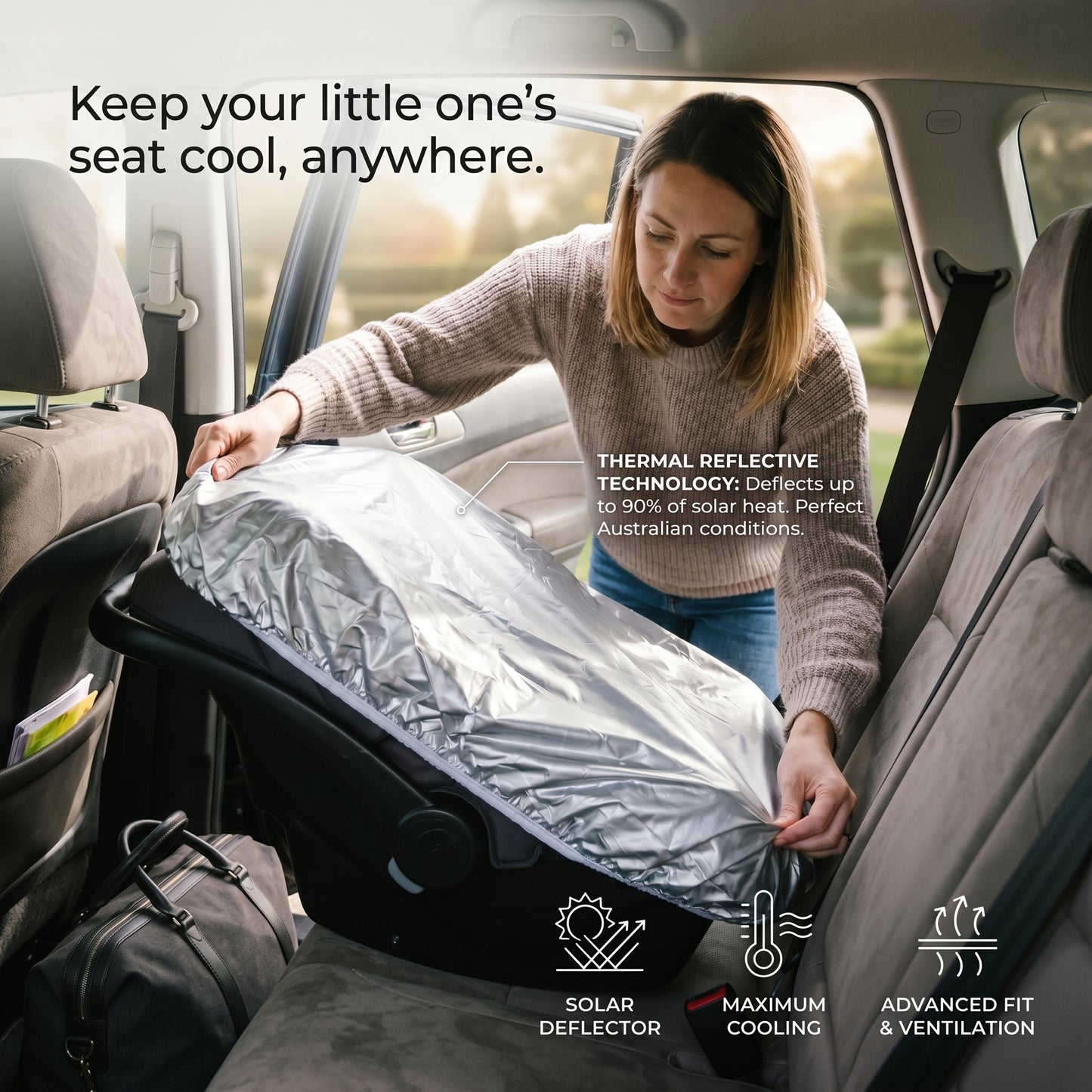 Child Car Seat Sun Protection Cover