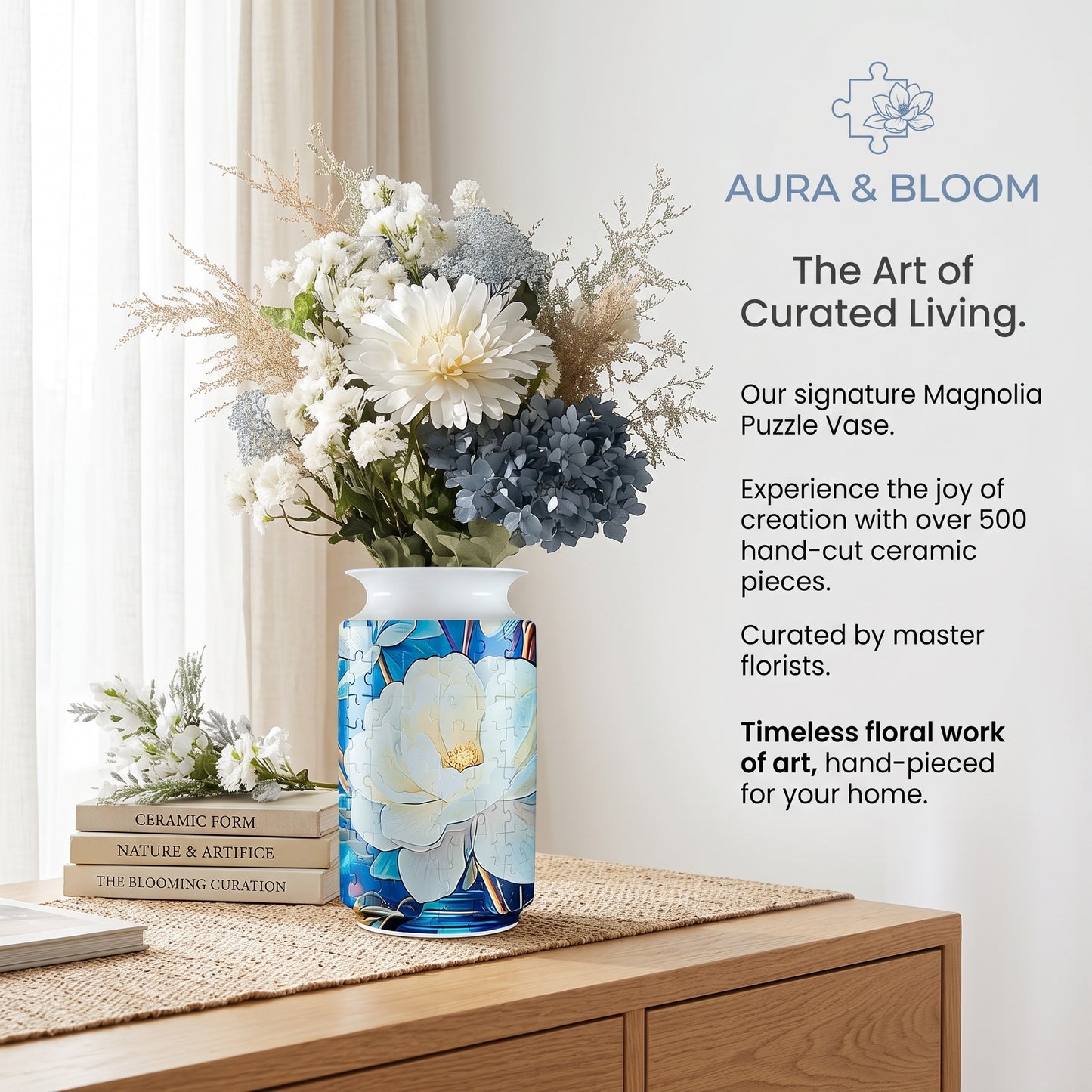 3D Puzzle Flower Vase (162 Pieces)