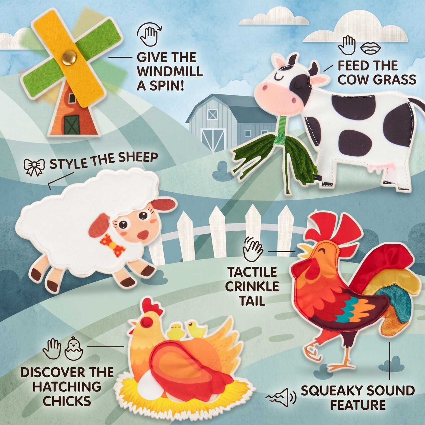 Montessori Farm Busy Book for Toddlers
