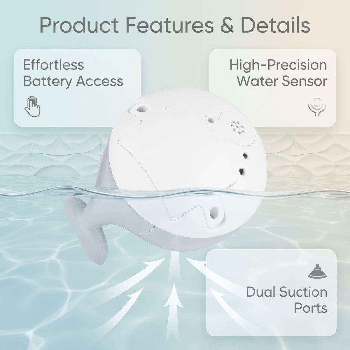Light-Up Whale Bath Toy with Automatic Water Spray for Babies