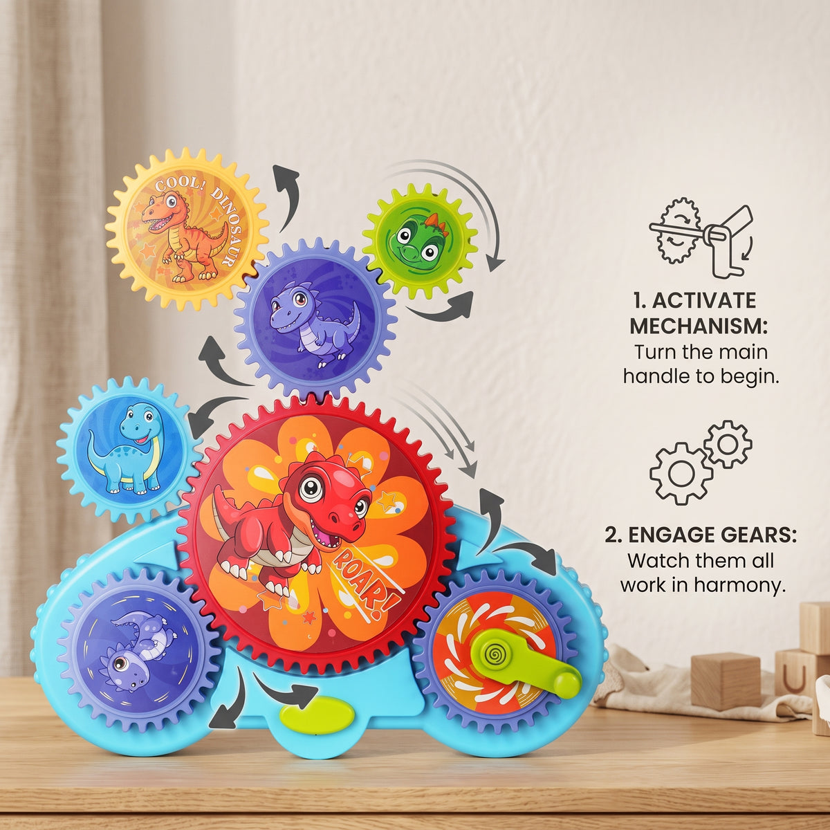 Electric Gear Building Blocks STEM Set