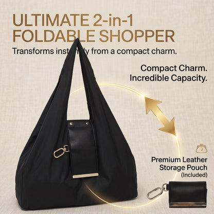 Foldable Keychain Shopping Tote Bag