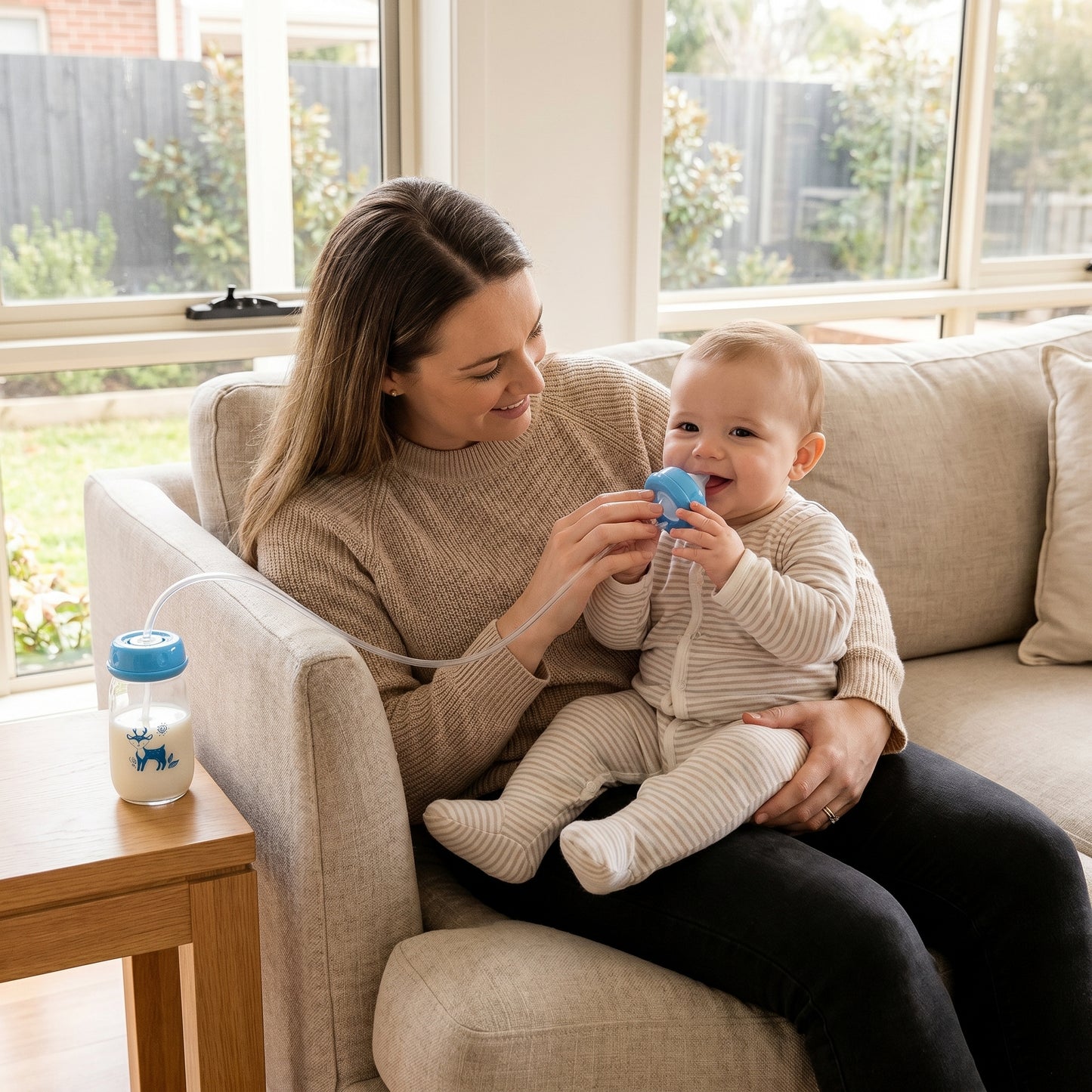 Hands Free Baby Bottle