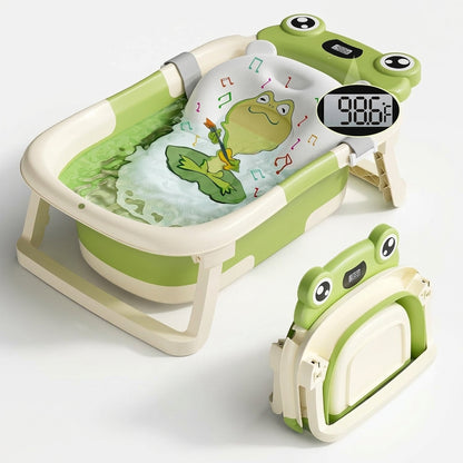 Foldable Baby Bathtub with Digital Temperature Display