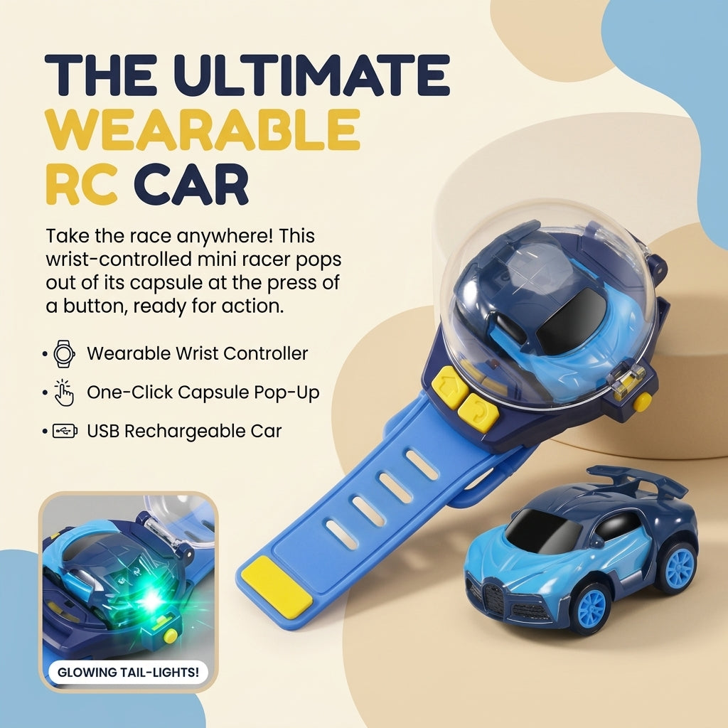 Watch Remote Control Mini Racing Car for Kids