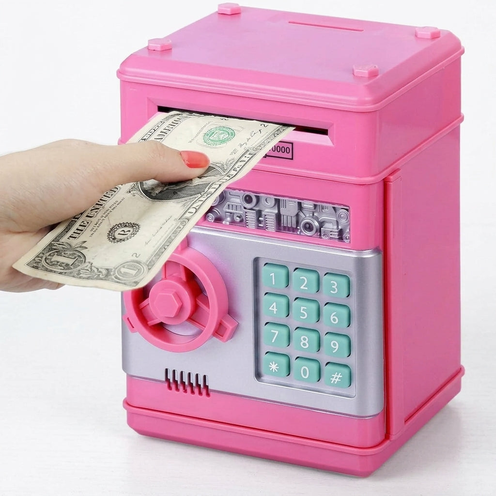 Kids Electronic Password Piggy Bank – Mini ATM Money Saving Box