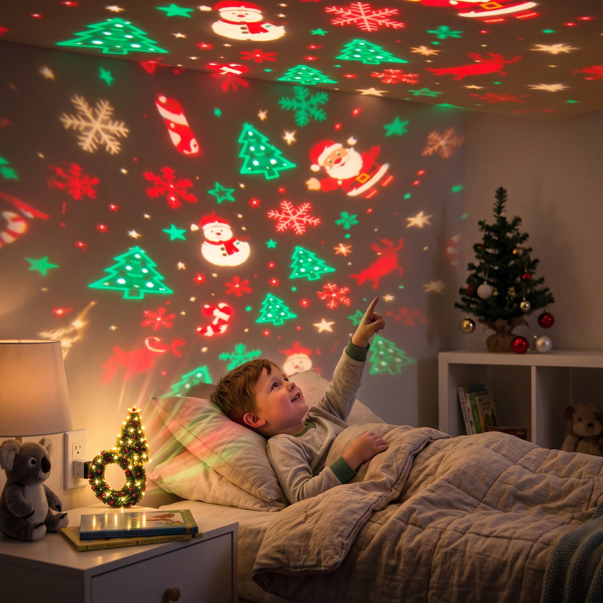 Christmas Projector Lamp for Kids